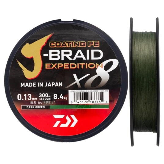 Daiwa J Braid Expedition 150m Daiwa J Braid Expedition 150m