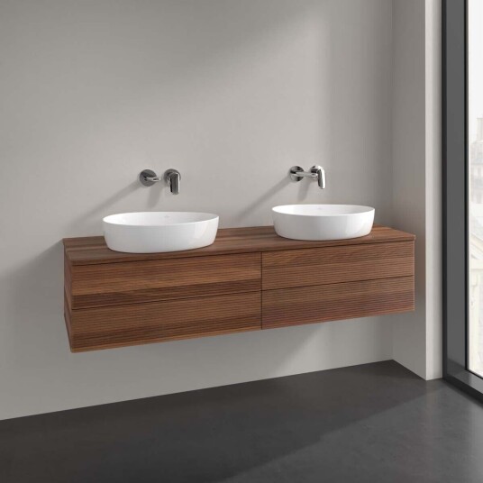Villeroy & Boch Antao Servantskap med 4 skuffer 160x50x36 cm m/lys Valnøtt Villeroy & Boch Antao Servantskap med 4 skuffer 160x50x36 cm m/lys Valnøtt