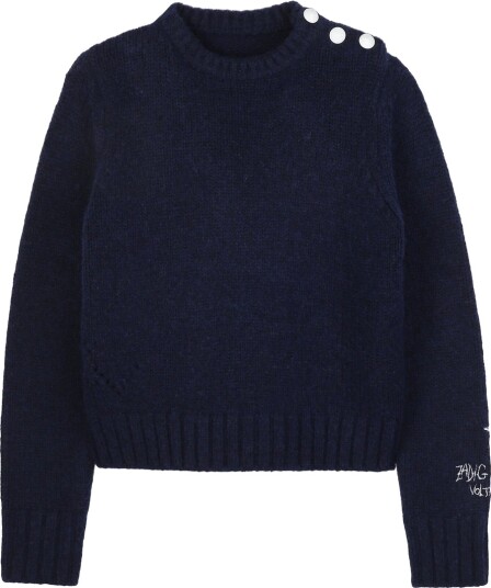 Zadig & Voltaire Genser Malta Ull/Polamid Natt m. Knapper Zadig & Voltaire 10 år 140 Genser Blå