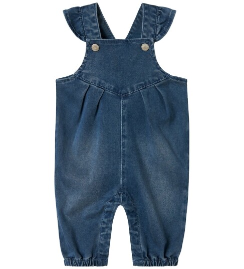 Name It Nbfnaja denim overall til baby Dark Blue Denim