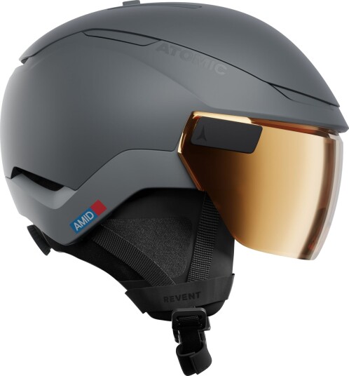 Atomic Revent GT Amid Visor HD Photo, Skihjelm Med Visir, Grey 59-63