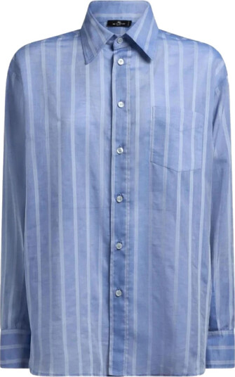 Etro, Dame, Bluser & Skjorter, Blå, M,