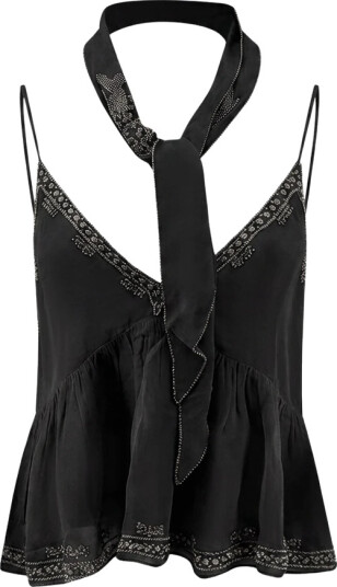 Scarlett Poppies Dame Topper Svart XS,