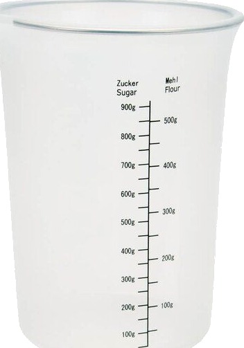 Städter Målebeger silikon 1,0L Städter Målebeger silikon 1,0L