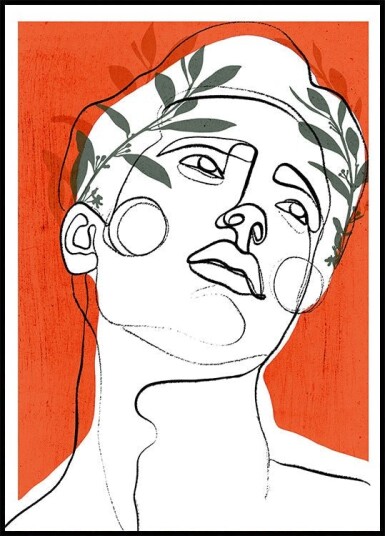 Contemporary Line Poster Plakat / 21x30cm