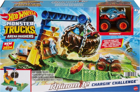 Hot Wheels Monster Trucks Arena Smashers Lekesett Rhinomite
