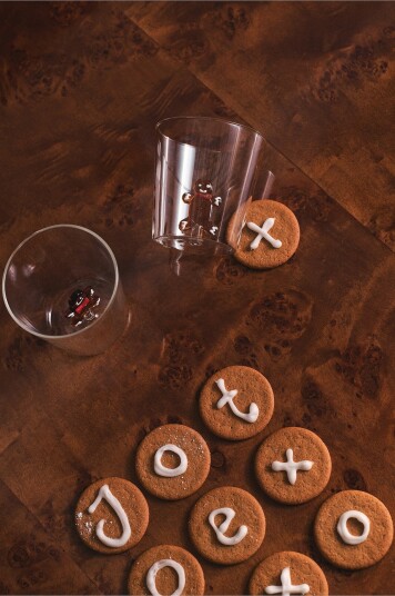 Jotex Glass Uten Stett 2 pakke Gjennomsiktig GINGERBREAD Kjøp Drikkeglass hos Jotex