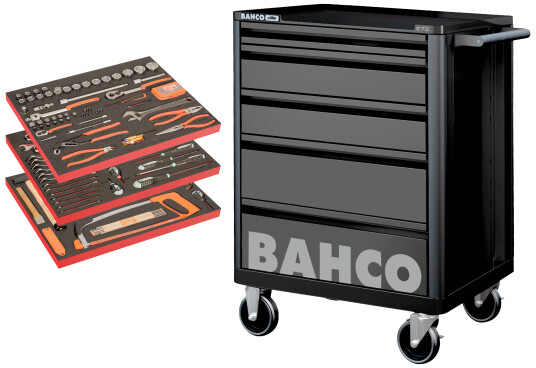 Bahco Verktøyvogn BASIC 26" Med 158 Deler Verktøy Bahco Verktøyvogn BASIC 26" Med 158 Deler Verktøy