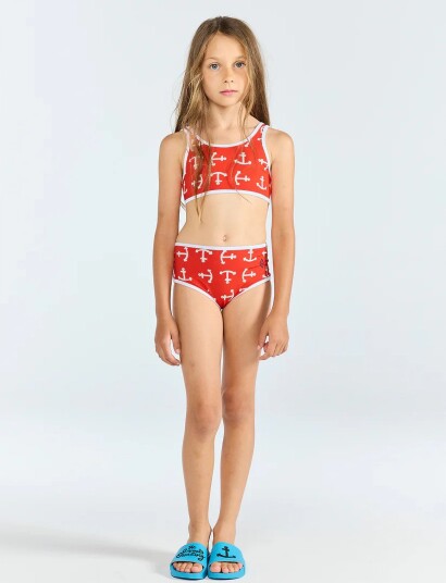 THE ANIMALS OBSERVATORY Triton Kid Bikini Red Red 116 THE ANIMALS OBSERVATORY Triton Kid Bikini Red Red 116