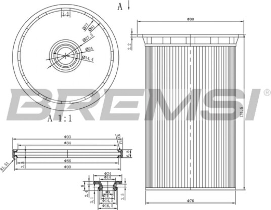 Drivstoffilter BREMSI FE0341
