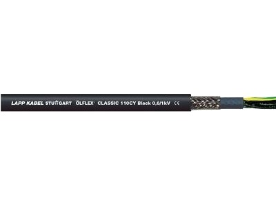 Lapp Ölflex Classic 110 Cy Black 0,6/1 Kv 500 M Sort Pvc 67 Kg/Km 214 Kg/Km 4000 V
