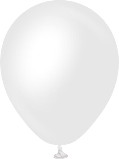 Ballongkungen Ballonger Professional Mini Opaque Sateng Snow White 100-pakning 1057050-100