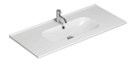 Dansani Luna Kantate porcelænsvask 101 cm hvid Dansani Luna Kantate porcelænsvask 101 cm hvid