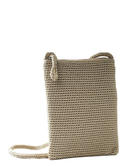 Ceannis Mobile Case Crochet   Beige   ONE SIZE