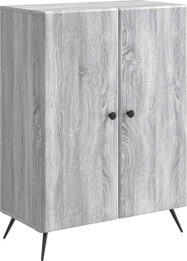  Serviesskap Grå sonoma 66 x 34,5 x 90 cm Konstruert tre
