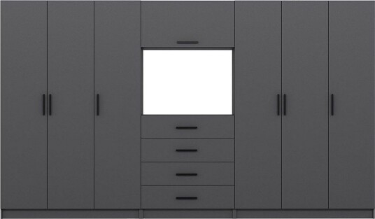 Fruitland Garderobe 360x210 cm - Antrasitt