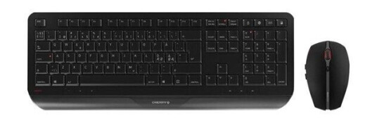 Cherry Gentix Trådløs Tastatur- og Mussett Nordisk Svart Cherry Gentix Trådløs Tastatur- og Mussett Nordisk Svart