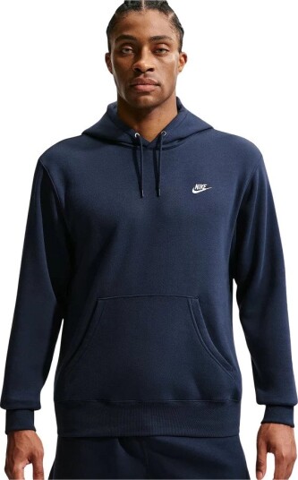 Nike Club Pullover Fleece Hoodie Blå XL