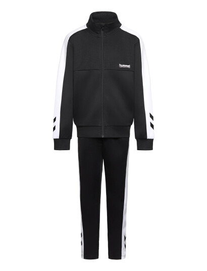 Hummel Hmljr Colorblock Tracksuit - Black - 104 Hummel Hmljr Colorblock Tracksuit - Black - 104