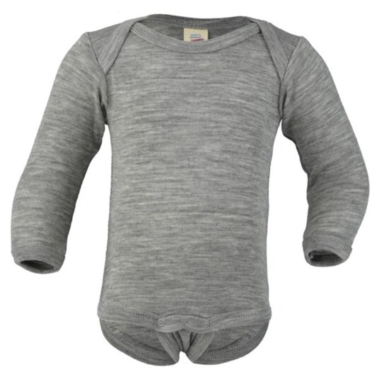 Engel Grey Mélange Baby Body 50-56
