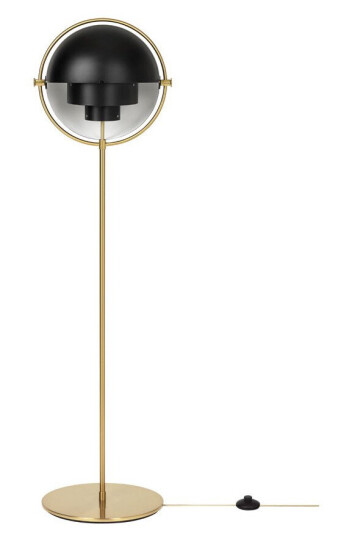 Gubi Multi Lite Gulv Lampe Brass/Charcoal Gubi Multi Lite Gulv Lampe Brass/Charcoal