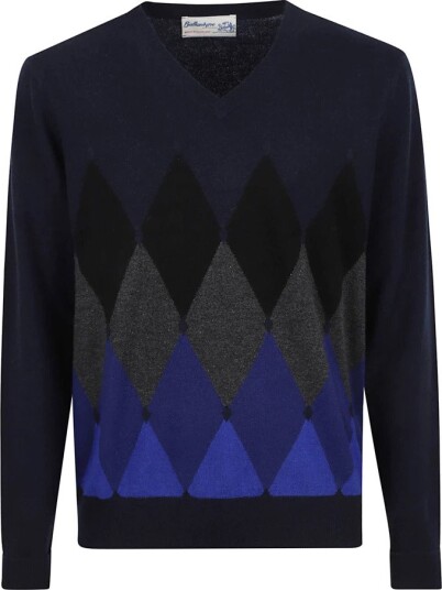 Ballantyne Herre Strikkevarer Flerfarget 4XL,