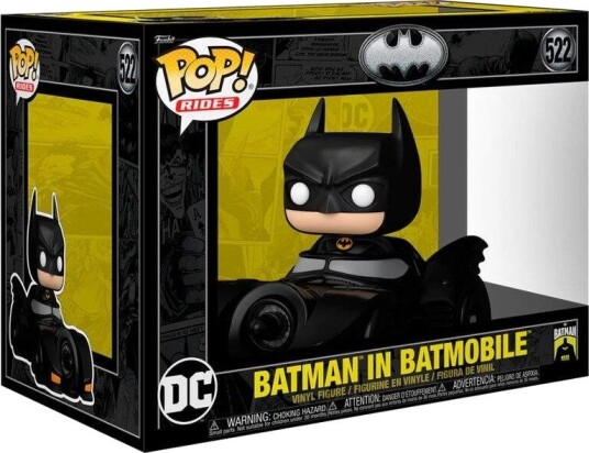 Northix Batman Batmobile-figur Deluxe-størrelse actionleke for samlere