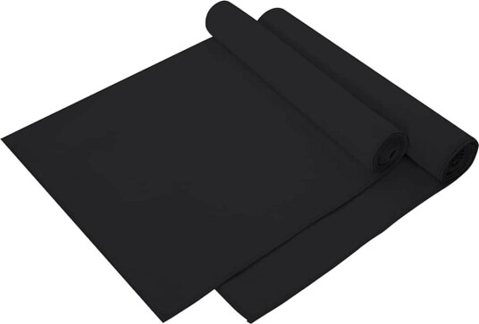 vidaXL Sportshåndklær 2 stk. Svart 140 x 70 cm