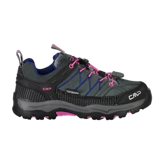 CMP  Rigel Low WP Hiking Shoe Kids Grey/Hot Pink   Grey/Hot Pink 35