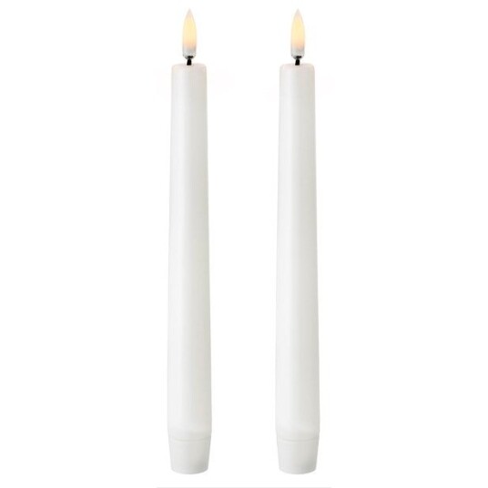 Uyuni LED Kronelys Nordic White 2 pk 2,3x20,5 cm