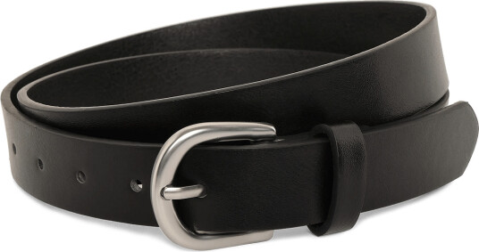 Mango Faux Leather Belt Black M