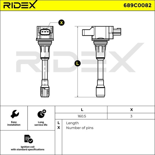 Tennspole RIDEX 689C0082