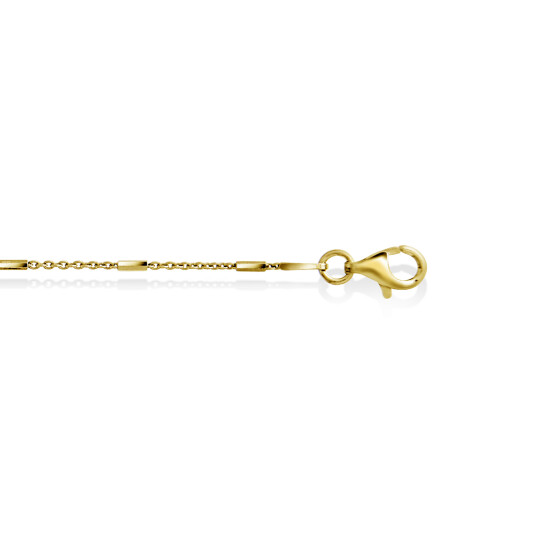 Kjede i forgylt 925 sølv 1,1 mm, 42 cm