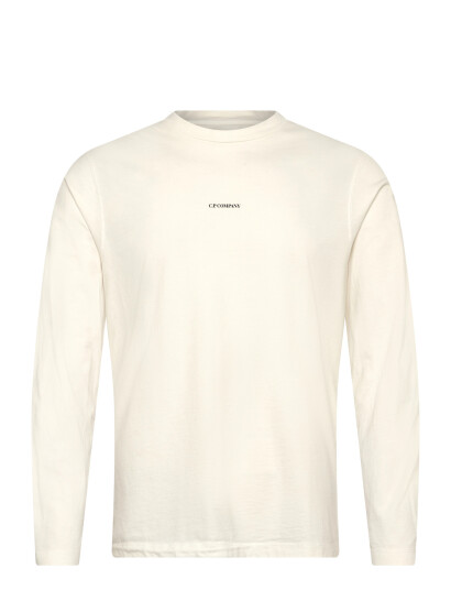 C.P. Company Cotton Longsleeve - Cream - XS C.P. Company Cotton Longsleeve - Cream - XS