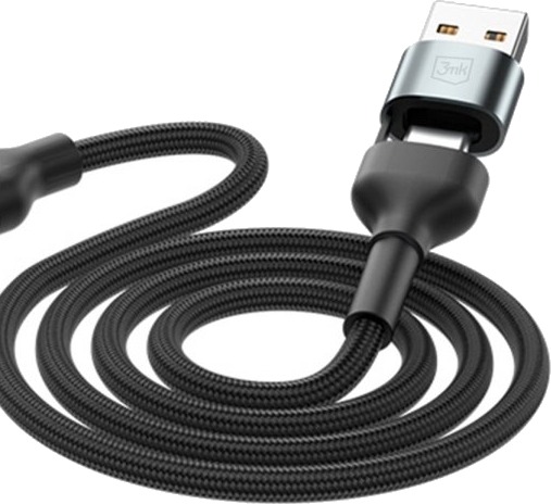 3mk Hyper Cable N-SERIES 6-i-1 Kabel USB-C/USB-A 18w 1,2 m Svart