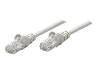Intellinet Network Patch Cable, Cat5e, 5m, Grey, CCA, U/UTP, PVC, RJ45, Gold Plated Contacts, Snagless, Booted, Lifetime Warranty, Polybag - Koblingskabel - RJ-45 (hann) til RJ-45 (hann) - 5 m - UTP - CAT 5e - formstøpt, uten hindringer - grå Intellinet Network Patch Cable, Cat5e, 5m, Grey, CCA, U/UTP, PVC, RJ45, Gold Plated Contacts, Snagless, Booted, Lifetime Warranty, Polybag - Koblingskabel - RJ-45 (hann) til RJ-45 (hann) - 5 m - UTP - CAT 5e - formstøpt, uten hindringer - grå