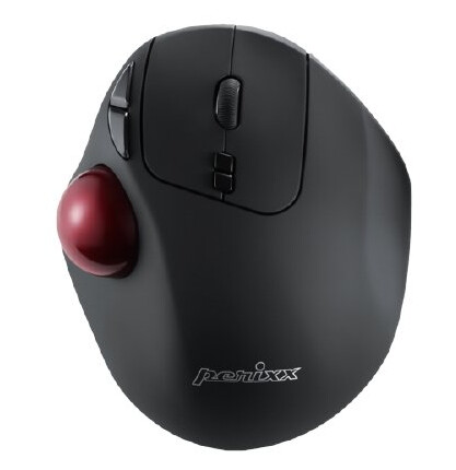 Perixx 11568, Høyre Hendt, Laser, Rf Wireless + Usb Type-A, 1000 Dpi, Sort