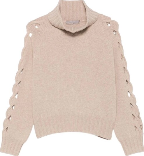 D.Exterior Dame Strikkevarer Beige M,