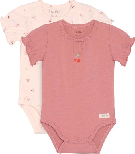 Blå Body Ss 2 Pack Pink 74