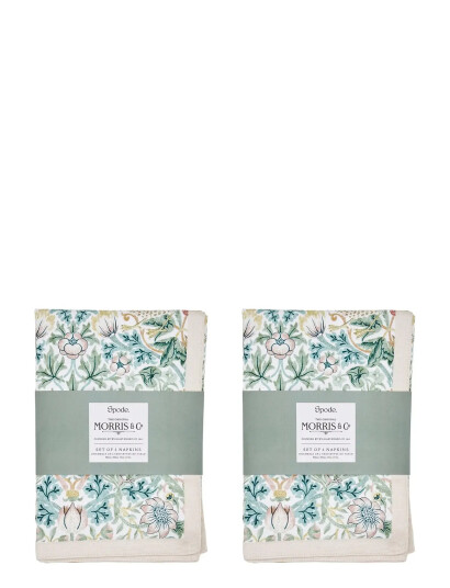 Morris & Co Morris & Co Napkins Strawberry Thief 2-P - Multi/patterned - 40X40CM