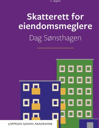 Skatterett For Eiendomsmeglere Av Dag Sønsthagen