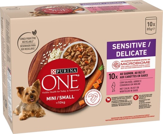 Purina One Våtfôr Mini Sensitive Delicate Laks 20 X 85 G