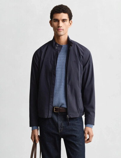 GANT Lightweight Harrington Jacket Navy S