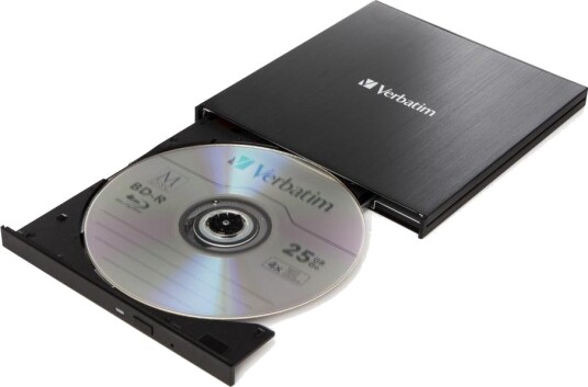 VERBATIM External Slimline Blu-ray Writer USB 3.1 GEN 1 with USB-C Connection