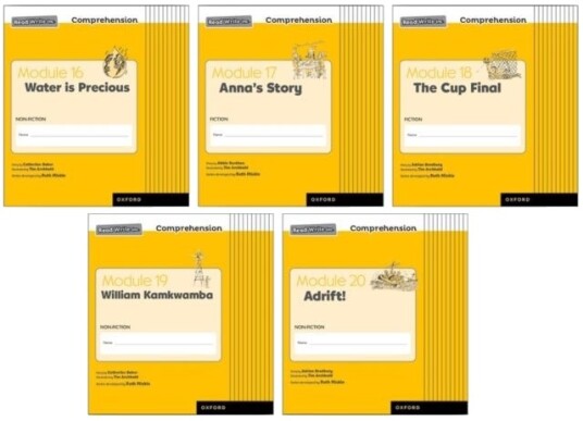 Read Write Inc. Comprehension: Modules 16 20 Class Pack of 50 10 of each title