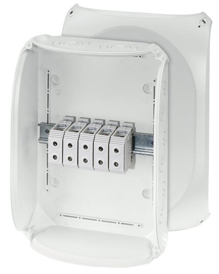 Hensel KF 5050 G Koblingsboks grå IP66 glassfiber 16 50 mm² 50 mm² 255 x 355 mm Installasjonsmaterial