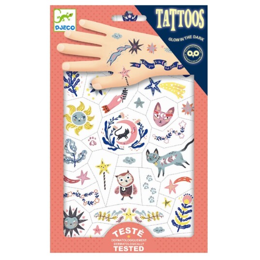 Djeco Tatoveringer Glow-in-the-dark Drømmeverden