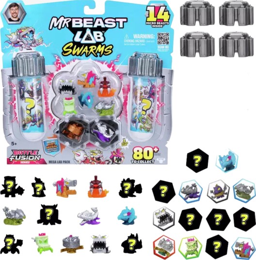 MrBeast Lab Swarms Samlerfi Battle Fusion Surprise 14-pakk