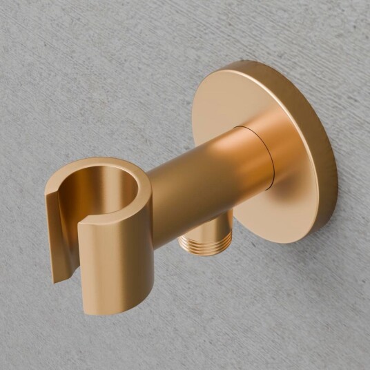 Scandtap Harmonized dusjholder, børstet messing sand cc 80 mm; length 182 mm