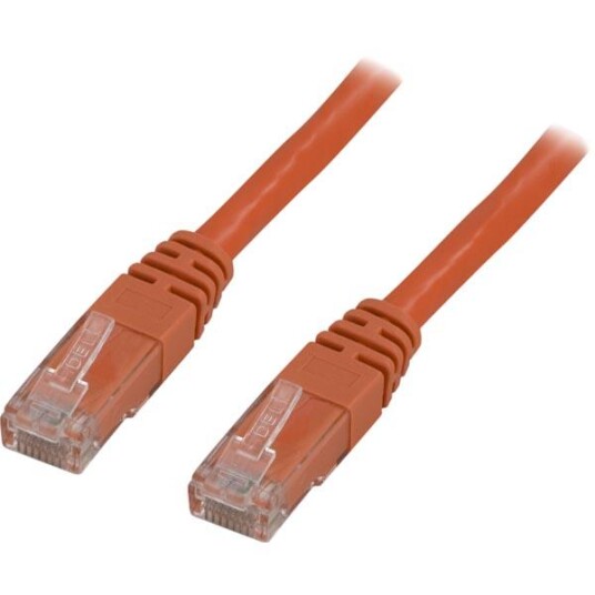 Deltaco Cat6 Nettverkskabel 10m Oransje RJ-45